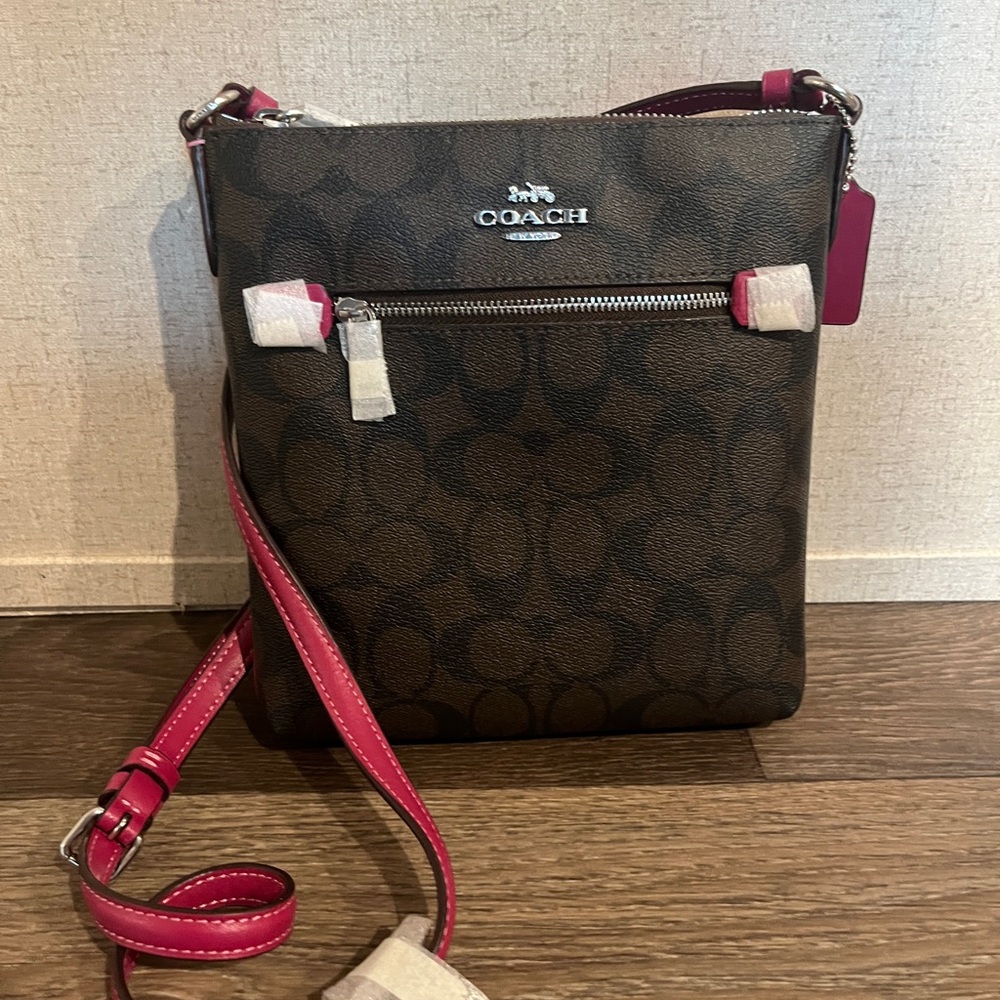 Coach Rowan Hot Pink Crossbody Bag
